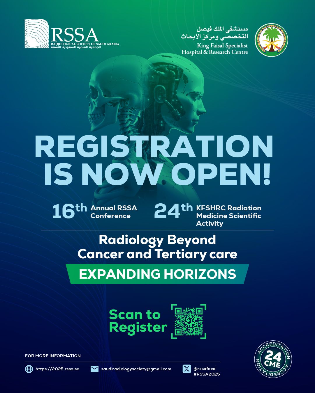 16TH ANNUAL RSSA CONFERENCE - 24TH KFSHRC RADIATION MEDECINE SCIENTIFIC ACTIVITY